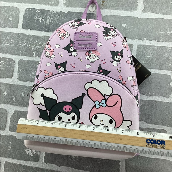 Loungefly Sanrio Hello Kitty Kuromi & My Melody Angel & Devil‎ Mini Backpack New main image 4